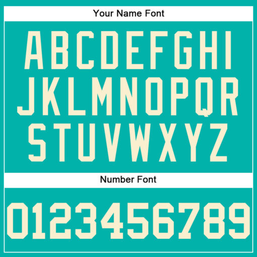 Custom Aqua Baseball Cream Jersey, Design Your Own Baseball Uniforms