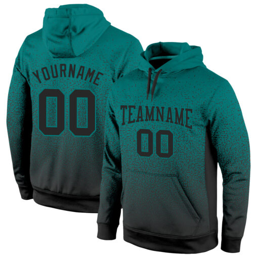 Custom Aqua Black Hoodies, Hoodie Designs