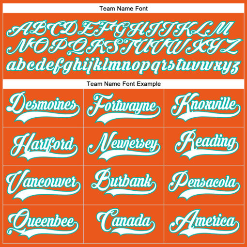 Custom Aqua Orange Hockey White Jersey, Custom Team Hockey Jerseys