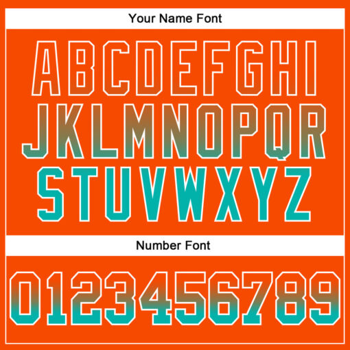 Custom Aqua Orange Hoodie, Custom Designed Hoodies