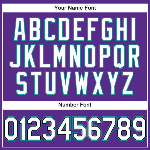 Custom Aqua Purple Pinstripe Baseball White Jersey, Custom Vintage Baseball Uniforms