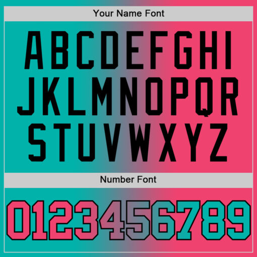 Custom Black Aqua Basketball Neon Pink Jersey, Customize Basketball Uniforms