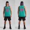 Custom Black Aqua Basketball Pink Jersey, Custom Team Basketball Jerseys