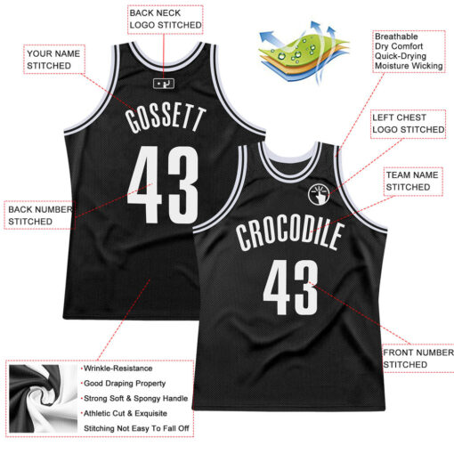 Custom Black Basketball White Jersey, Custom Basketball Uniform