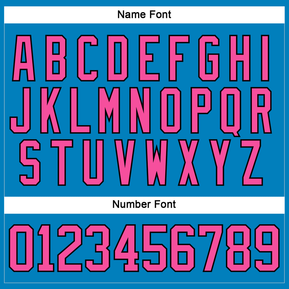 Custom Black Blue Hockey Pink Jersey, Customized Hockey Jersey