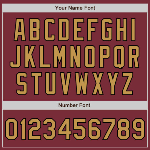 Custom Black Burgundy Baseball Old Gold Jersey, Design Baseball Uniforms