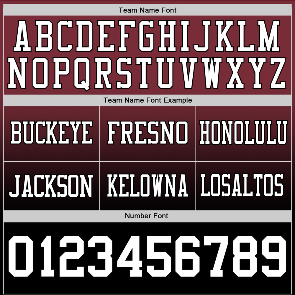 Custom Black Burgundy City Football White Jersey, Unique Football Jersey Design