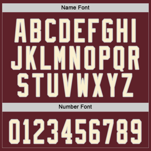 Custom Black Burgundy Hockey Cream Jersey, Custom Team Hockey Jerseys