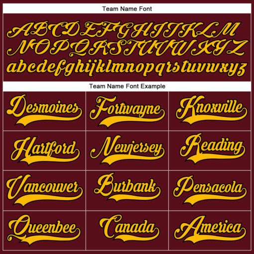 Custom Black Burgundy Hockey Gold Jersey, Best Custom Hockey Jerseys