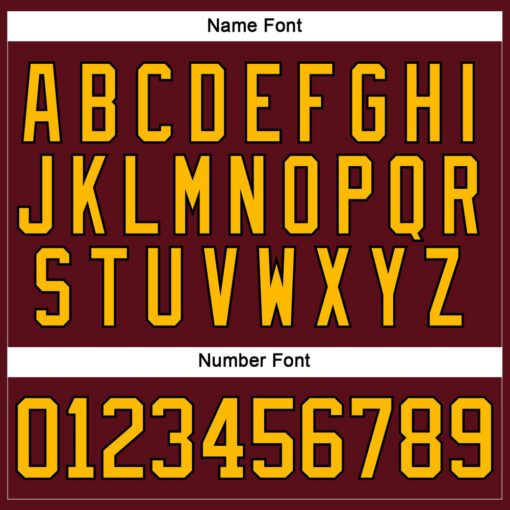 Custom Black Burgundy Hockey Gold Jersey, Best Custom Hockey Jerseys