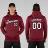 Custom Black Burgundy Hoodie White Hoodies, Premium Hoodie