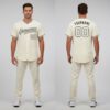 Custom Black Cream Baseball Cream Jersey, Baseball Jersey Design