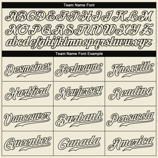 Custom Black Cream Baseball Cream Jersey, Baseball Jersey Design