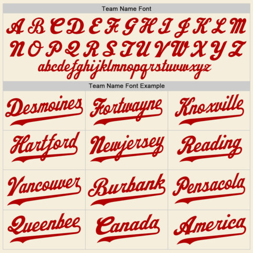 Custom Black Cream Baseball Red Jersey, Design Custom Baseball Jerseys