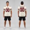 Custom Black Cream City Football Cardinal Jersey, Football Jersey Design