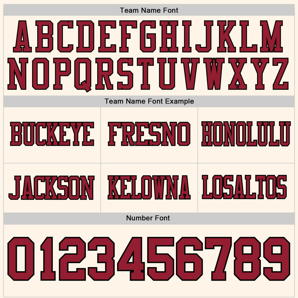 Custom Black Cream City Football Cardinal Jersey, Football Jersey Design