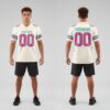 Custom Black Cream City Football Pink Jersey, Personalized Football Jersey