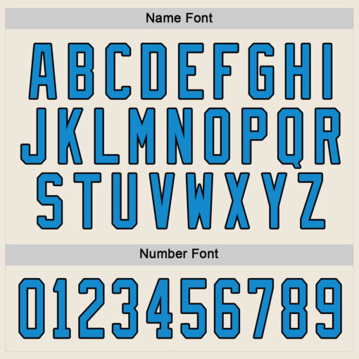 Custom Black Cream Hockey Blue Jersey, Design A Hockey Jersey