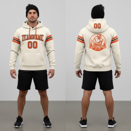 Custom Black Cream Hoodie, Design Your Hoodie