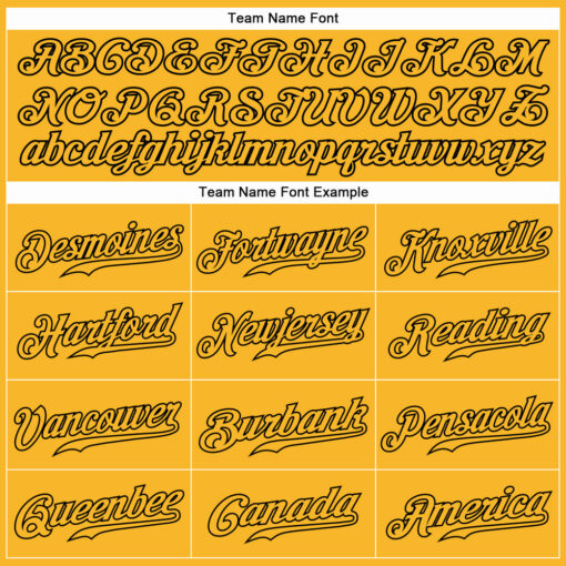 Custom Black Gold Baseball Gold Jersey, Custom Vintage Baseball Uniforms