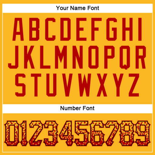 Custom Black Gold Baseball Red Jersey, Custom Baseball Team Jerseys