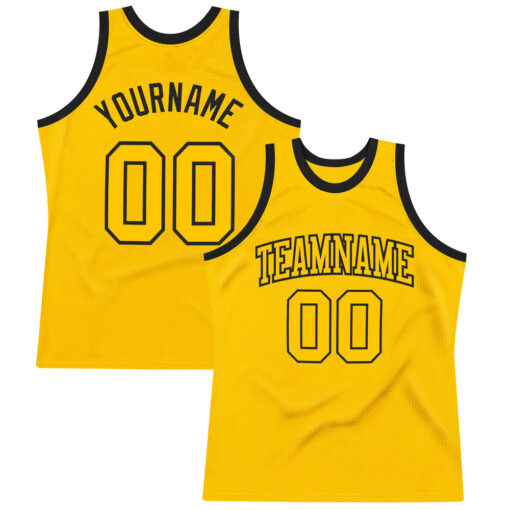 Custom Black Gold Basketball Gold Jersey, Best Custom Basketball Jerseys