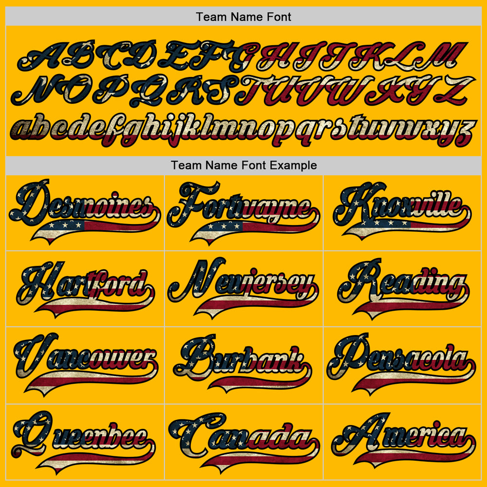 Custom Black Gold Front Logo Crossover Goalie Hockey Vintage Usa Flag Jersey, Custom Hockey Practice Jerseys