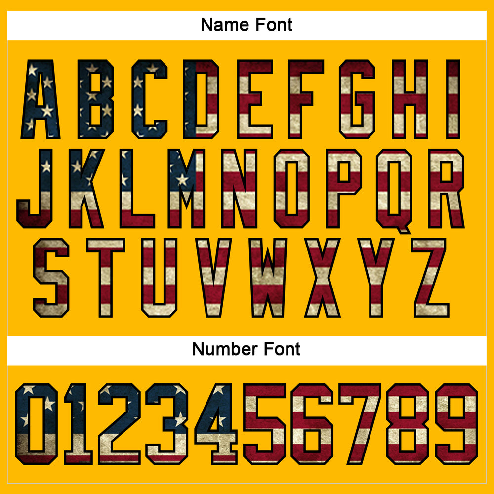 Custom Black Gold Front Logo Crossover Goalie Hockey Vintage Usa Flag Jersey, Custom Hockey Practice Jerseys