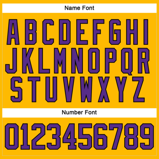 Custom Black Gold Hockey Purple Jersey, Customize Your Own Hockey Jersey