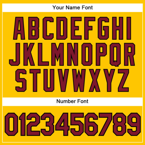 Custom Black Gold Pinstripe Baseball Crimson Jersey, Design A Baseball Jersey