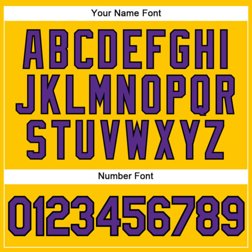 Custom Black Gold Pinstripe Baseball Purple Jersey, Cool Baseball Jersey Designs