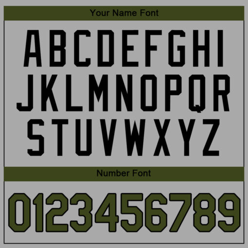 Custom Black Gray Baseball Olive Jersey, Custom Baseball Team Uniforms