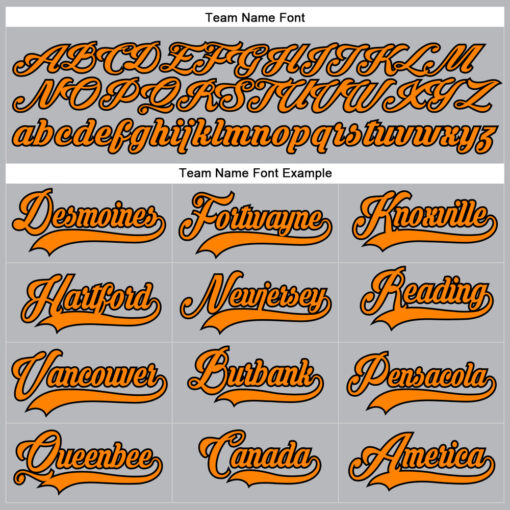 Custom Black Gray Hockey Bay Orange Jersey, Cheap Custom Hockey Jerseys