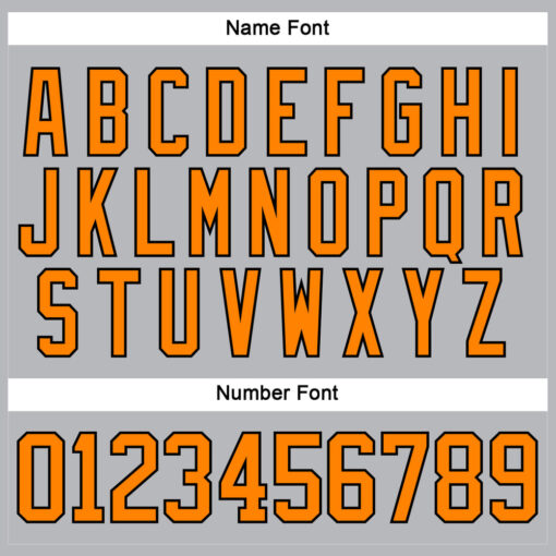 Custom Black Gray Hockey Bay Orange Jersey, Cheap Custom Hockey Jerseys