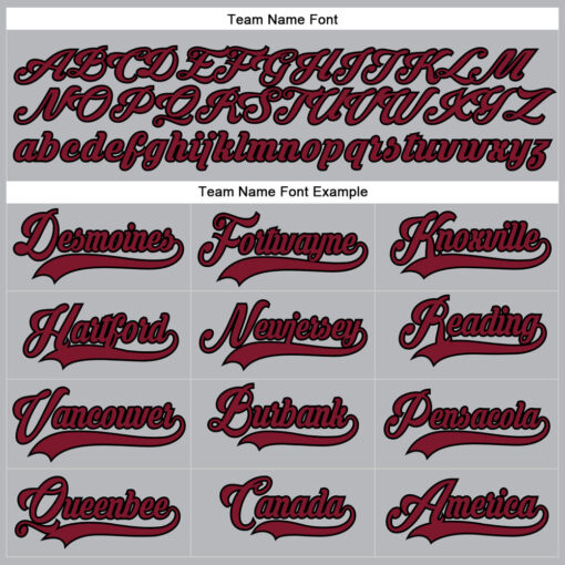 Custom Black Gray Hockey Crimson Jersey, Hockey Jersey Customization