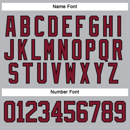 Custom Black Gray Hockey Crimson Jersey, Hockey Jersey Customization