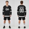 Custom Black Hockey White Jersey, Custom Hockey Team Uniforms