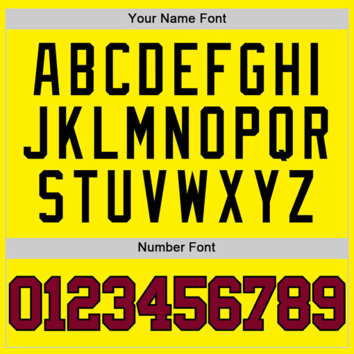 Custom Black Light Yellow Yellow Basketball Maroon Jersey, Customize Basketball Uniforms