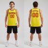 Custom Black Light Yellow Yellow Basketball Orange Jersey, Custom Team Basketball Jerseys