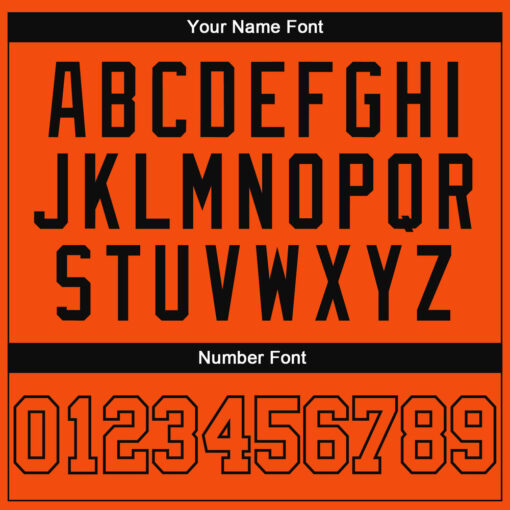 Custom Black Orange Baseball Orange Jersey, Customize Baseball Uniforms