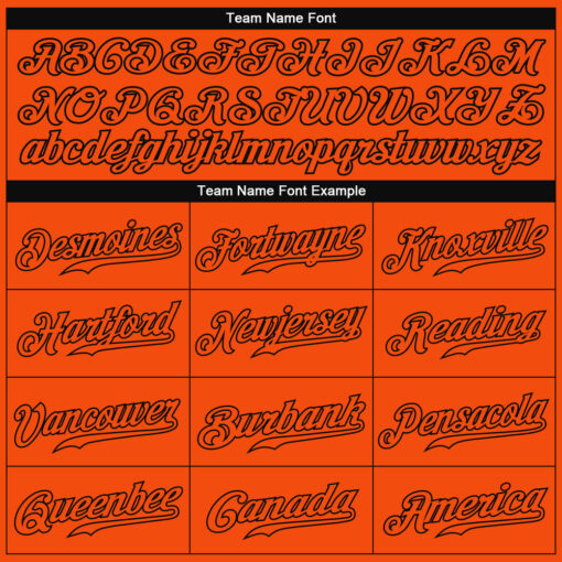 Custom Black Orange Baseball Orange Jersey, Customize Baseball Uniforms