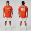 Custom Black Orange Baseball White Jersey, Customized Baseball Uniforms