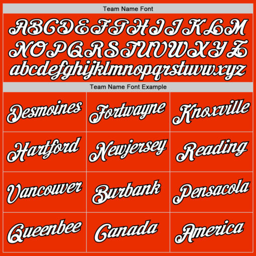 Custom Black Orange Baseball White Jersey, Customized Baseball Uniforms