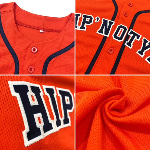 Custom Black Orange Baseball White Jersey, Customized Baseball Uniforms