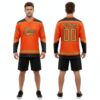Custom Black Orange Hockey Old Gold Jersey, Best Custom Hockey Jerseys