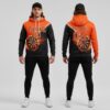 Custom Black Orange Hoodie Orange Hoodie, Design Custom Hoodies