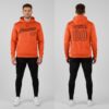 Custom Black Orange Hoodie Orange Hoodies, Custom Pullover Hoodie