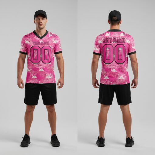 Custom Black Pink City Football Pink Jersey, Design My Own Basketball Jersey