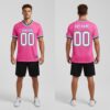 Custom Black Pink Football White Jersey, Custom Basketball Jersey Design