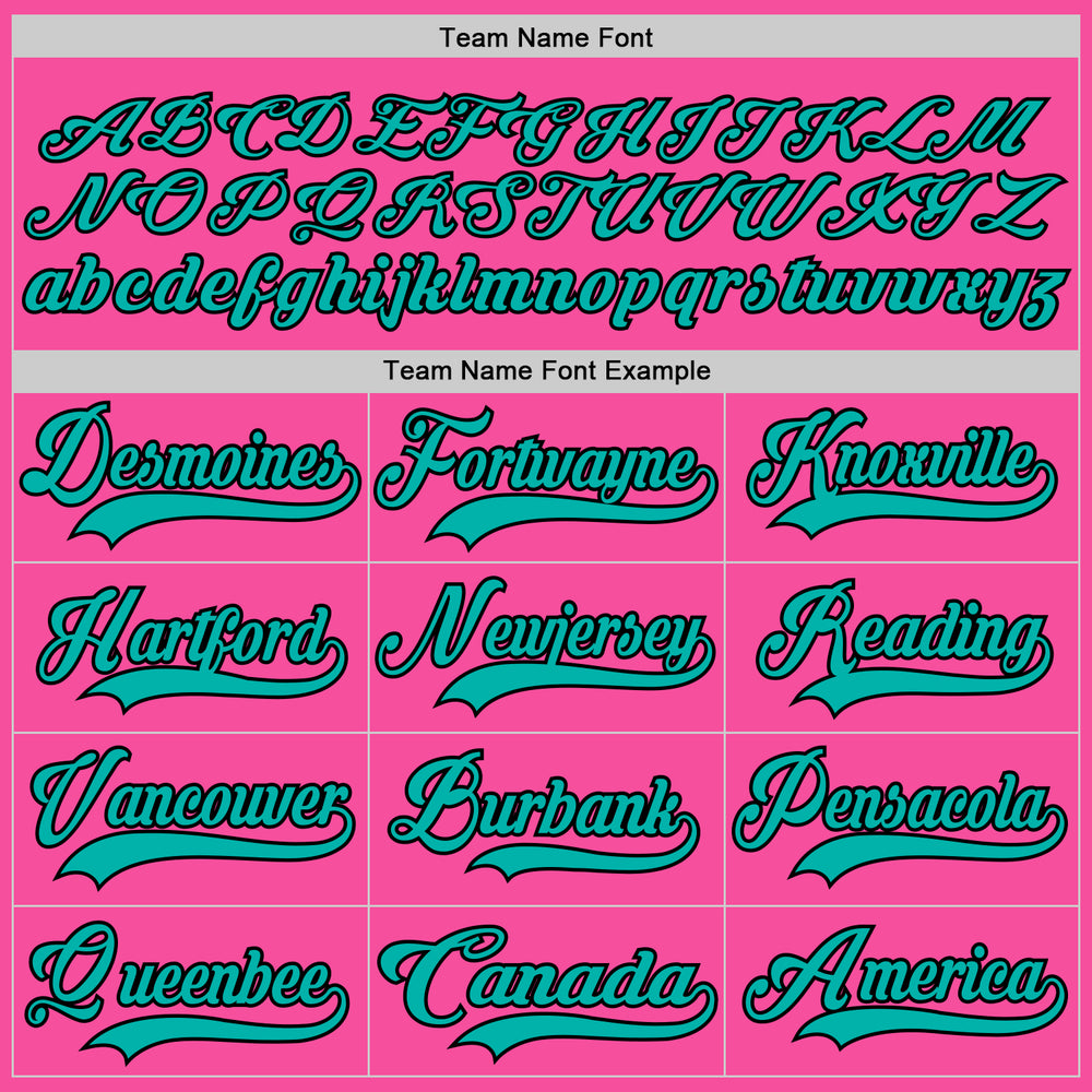 Custom Black Pink Front Logo Crossover Goalie Hockey Aqua Jersey, Hockey Jersey Design